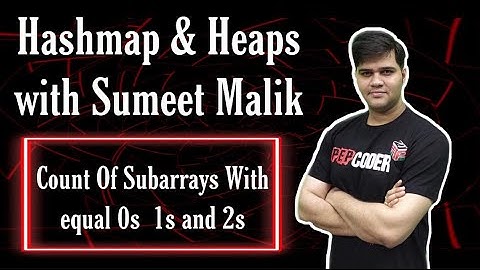 Count Of Subarrays With Equal 0