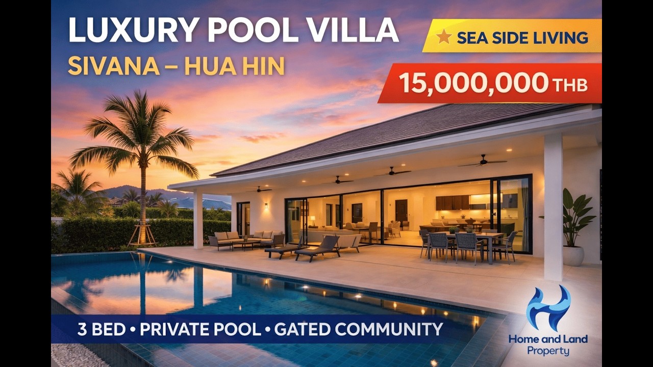 Luxury Pool Villa at Sivana Hua Hin | 3 Bedroom Private Villa | 15,000,000 THB