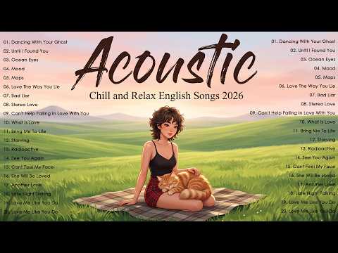 Best Picks Acoustic Songs 🎶 English Songs with Lyrics for Focus, Study & Peaceful Flow