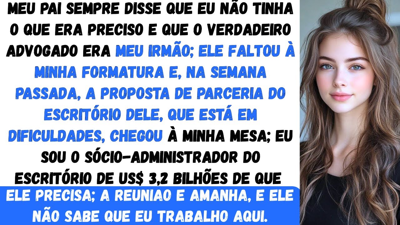 “Meu pai disse: ‘Você nunca será um advogado de verdade’ — agora o escritório dele pediu parceria ao
