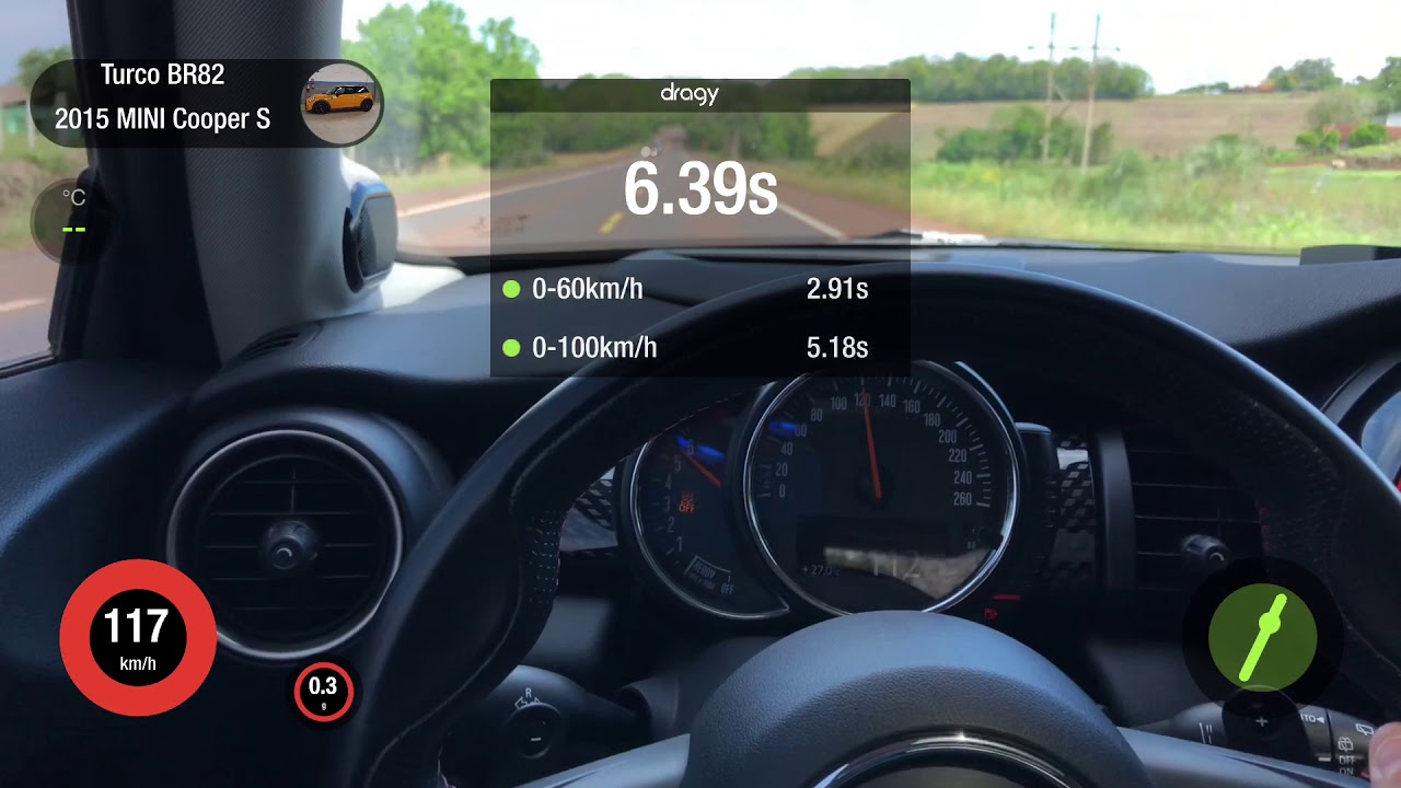 Mini F56 Stage 2 / 0-100kmh / 1/8mile