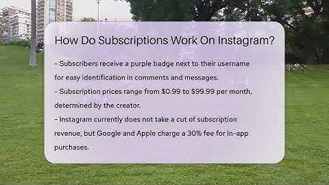 How Do Subscriptions Work On Instagram? - Everyday-Networking