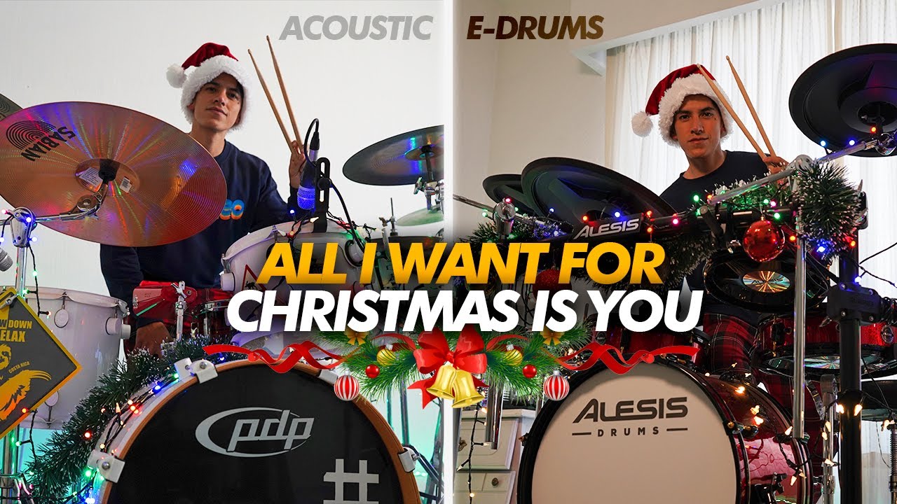 All I Want For Christmas is You - (*DOUBLE DRUM COVER*)