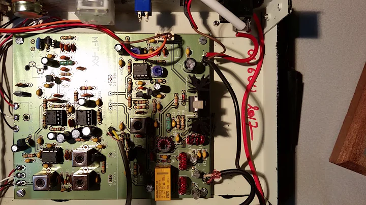 MFT40 double side band transceiver by EA3GCY,  made by ON6UU.  Part 1