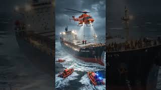 Cargo Ship Sinking in Extreme Weather 🌧️#ViralVideo #StormWaves #RescueMission #OceanDisaster
