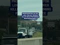 Procession for CT DOT worker struck and killed by a vehicle while performing road maintenance