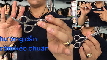 Hướng dẫn cầm kéo chuẩn khi cắt tóc.#đàotạonghề #hairdressing #sàigòn #dayhoc #dayz #trungmaster