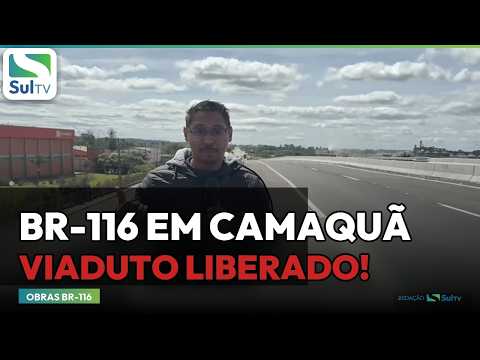 Viaduto da Pompeia é liberado ao tráfego na BR-116 em Camaquã