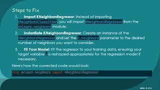 Understanding the KNN Classifier ValueError: Unknown label type: 'continuous'