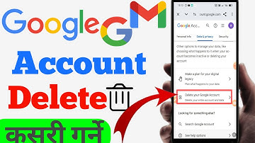 Gmail Account kasari Delete Garne?Google account kasari delete garnee|How to delete Gmail Account |