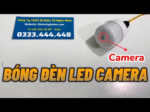 Video Camera Nguỵ Trang Bóng Đèn Led 30W Mẫu Mới Nhất Quay... - youtube