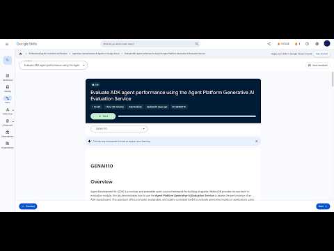 Evaluate ADK agent performance using the Agent Platform Generative AI Evaluation Service [GENAI110]