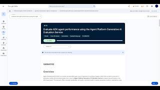 Evaluate ADK agent performance using the Agent Platform Generative AI Evaluation Service [GENAI110]