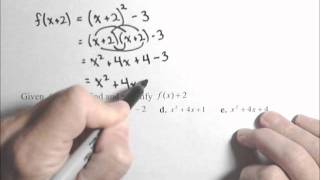 MAT150 Reviw - Function Notation