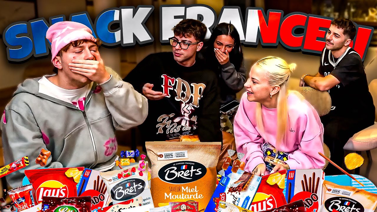 🇫🇷🤮Assaggiamo SNACK FRANCESI Con Gaia Bianchi,Tomas,Streetsmart,Rocca,Piera & Tessa!