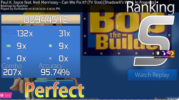 osu! | Paul K. Joyce feat. Neil Morrissey - Can We Fix It? (TV Size) | +HDNCHRFL 95.74% FC 285pp