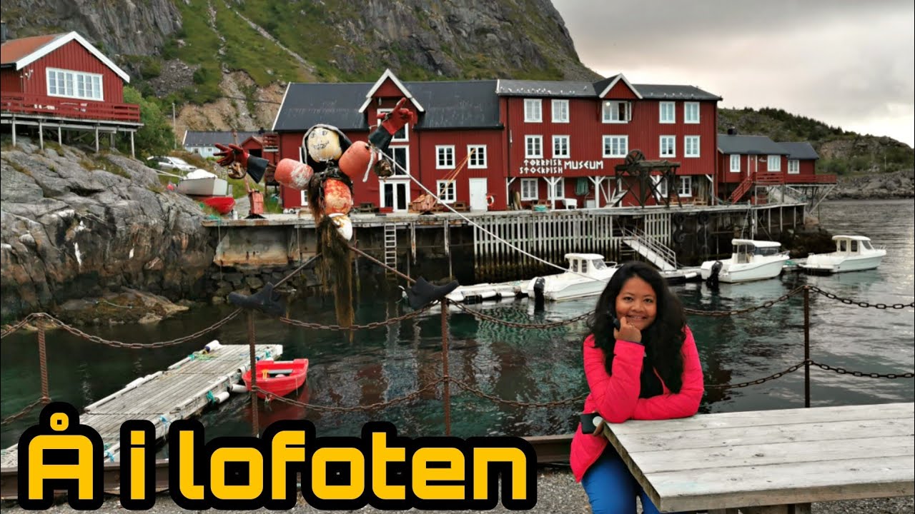 Å in Lofoten Islands - Norway - Midnight Walking Tour - YouTube