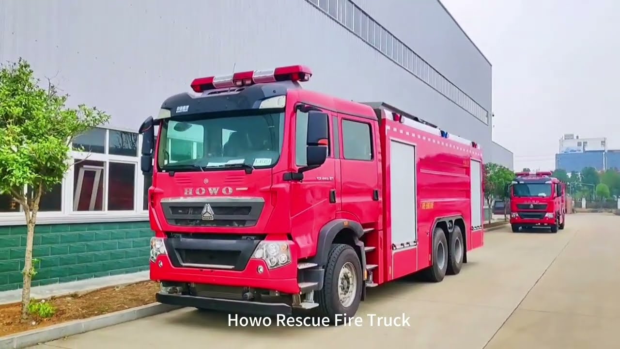 Unleash the Firefighting Beast: Howo Rescue Fire Truck to the Rescue!