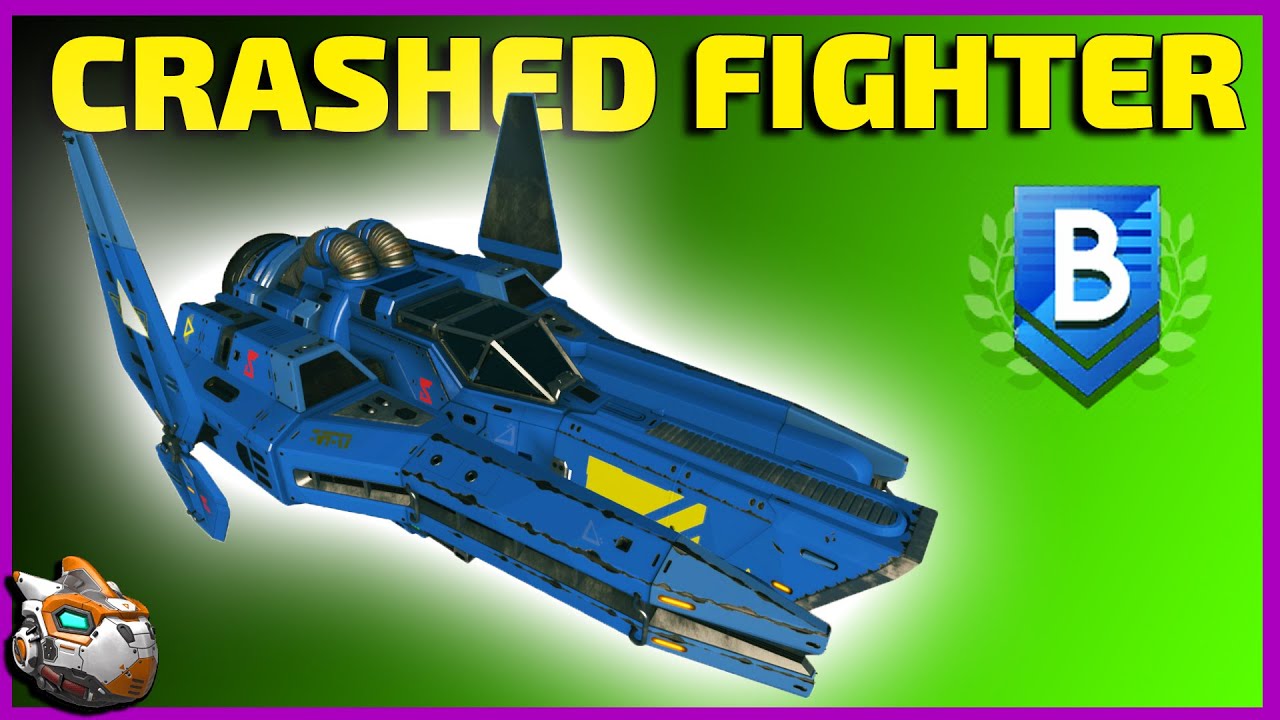 How to Find a Blue Crashed Fighter Ship | No Man's Sky Exo Mech