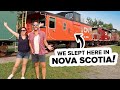 We stayed at a 130 year old train station in Nova Scotia Canada 🇨🇦 Tatamagouche Train Station Inn
