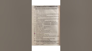 5.permutations and combinations (4+4+2+2) maths 2@ imp questions