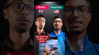 British Vs American English Water Conflict 😊 #english #funny #shorts #spokenenglish