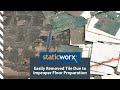 Easily Removed Tile Due To Improper Floor Preparation Easily Removed Tile Due To Improper Floor Preparation