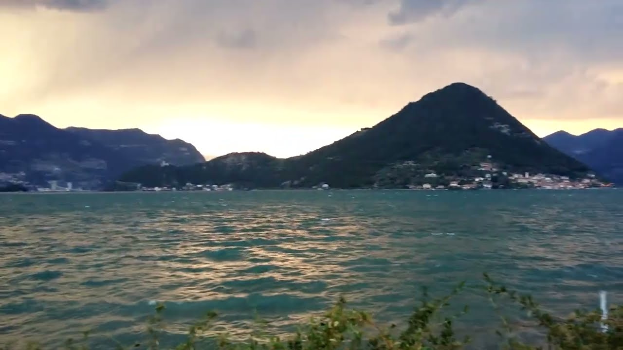 Tramonto sul lago d'Iseo... spettacolare