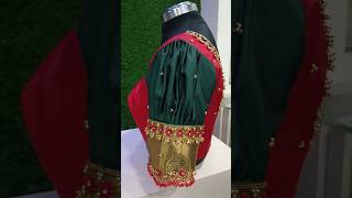 Full puff sleeve work design #puff #green #sleeve #trending #trichy