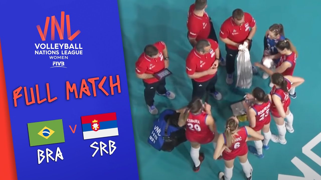 Brazil 🆚 Serbia - Full Match Womens Volleyball Nations League 2019