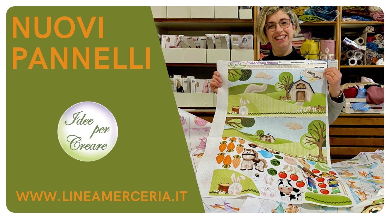Nuovi pannelli decorati Idee per Creare Linea Merceria Creativa Chiaravalle vendita shop online