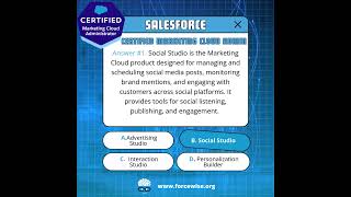 #ForceWise Knowledge Check - Salesforce Certified Marketing Cloud Admin