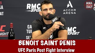Benoit Saint Denis talks TKO over Gabriel Miranda at UFC Fight Night Paris