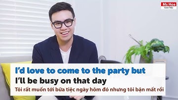 100 mẫu câu giao tiếp tiếng Anh thông dụng | Topic: Invitations | Ms Hoa Giao Tiếp