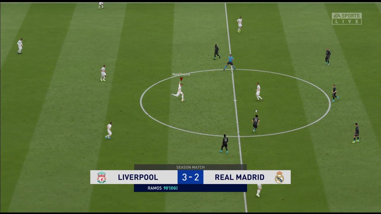Fifa 20 Unbelievable Goal Directly From Kickoff Kroos YouTube