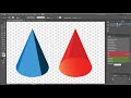 Изометрия/Иллюстратор. Построение базовых фигур: конус