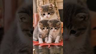 Kitten Dance ♥️ Cute Cats #Meowvs #catdance #aicat