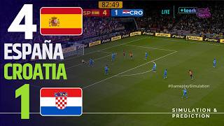 ⚽ Spain 4-1 Croatia [HIGHLIGHTS] UEFA Nations League 2026 ✅ | Match Simulation/Recreation screenshot 1