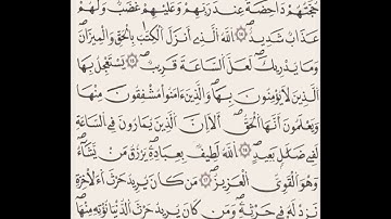 الآيات 14-18 من سورة الشورى بصوت عبد الحميد القريو.