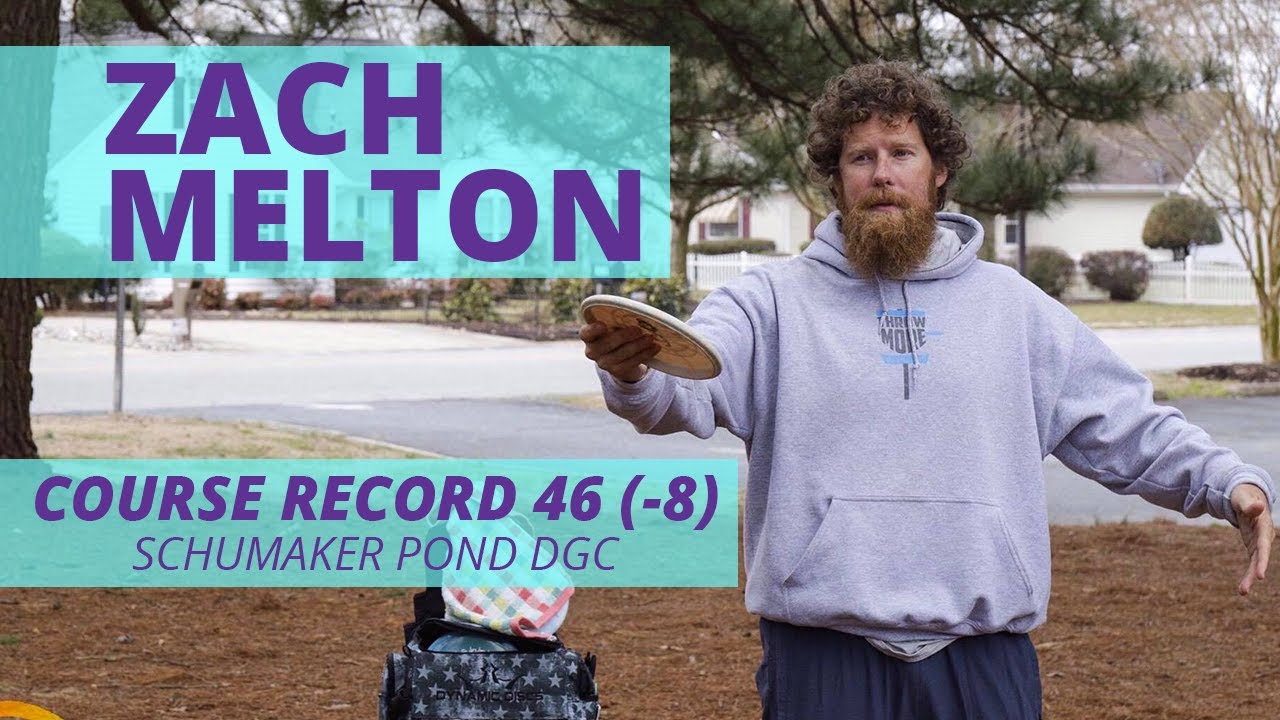 Zach Melton Schumaker Pond Course Record 46 (8) DISC GOLF