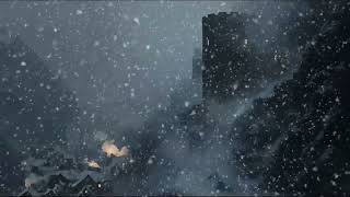 🌬️🏰 Winter Roars Beyond the Ancient Castle | Snow Wind ASMR for Sleep & Meditation Study Relax
