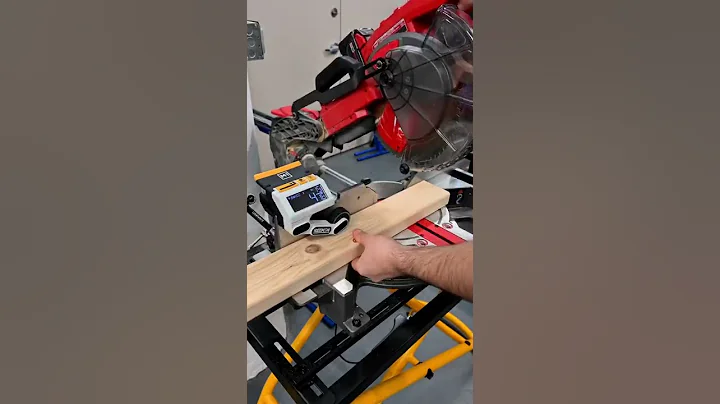 Repeat cuts without the need for a stop block using the M1 Caliber Miter Saw Tool