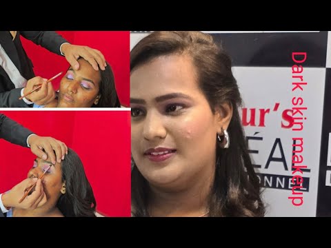 STEP BY STEP HD makeup tutorial for beginners/dark skin makeup/ air ...