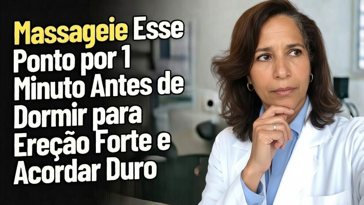 Massageie Esse Ponto por 1 Minuto Antes de Dormir para Ereção Forte e Acordar Duro