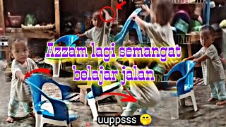 AZZAM | BELAJAR JALAN LAGI |JATUH BAGUN | TETAP SEMANGAT