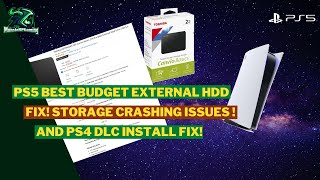 FIX PS5 Storage Crash Issue PS4 DLC errors + BEST Budget External HDD
