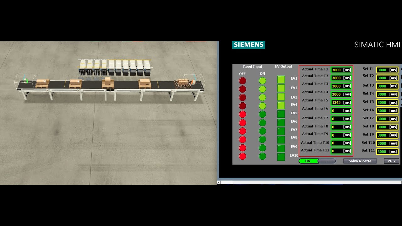 (FAST MOTION) TIA PORTAL SIEMENS FACTORY I/O (PARTE 4.2) HMI PANNELLO OPERATORE