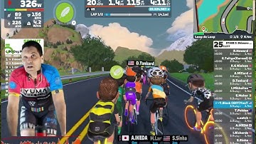 Zwift - Race: STAGE 3: Shimano Find your Fast: Loop de Loop (C) on Loop de Loop in Watopia