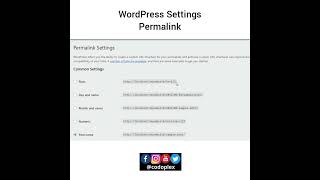 WordPress Permalink Settings - Learn WordPress in Urdu