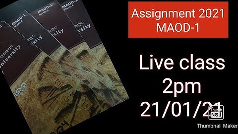 #osou#MAOD1#ASSIGNMENT#FIRSTSEMESTER